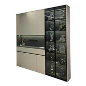 家用厨房多用途储物一体柜全屋定橱柜大容量收纳酒柜置物柜河北厂