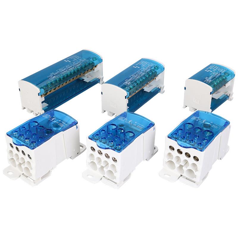 LWSU箱KK接线端子导轨式线盒分0A大电流配电电8缆线单级接线盒