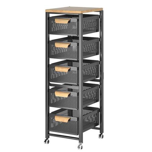 厨房置物架免安装落地小推车瓜果蔬菜夹缝多层收纳储物架子多功能