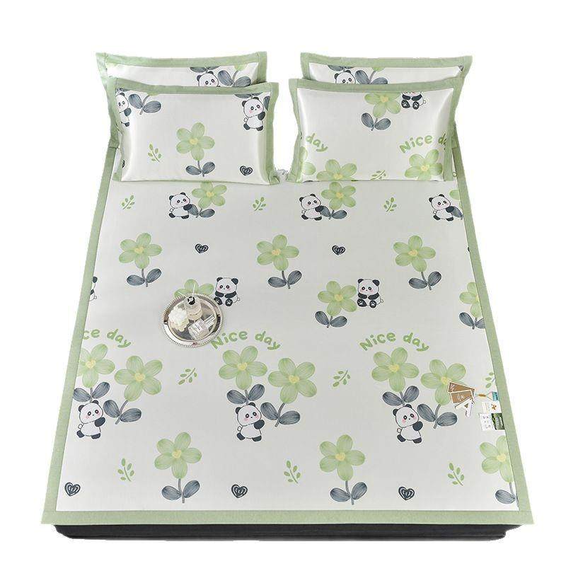 夏季新款冰藤席冰丝凉席床垫三件套夏天空调软席子可机洗竹席,床上用品,冰丝席,淘宝优惠券,粉丝福利购,淘宝优惠卷