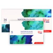 乌克兰罗莎rosa水彩颜料全块固体16色24色美术水彩绘画用