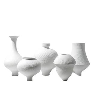 景德镇陶瓷现代艺术花瓶陶瓷工艺品纯色陶瓷工艺品