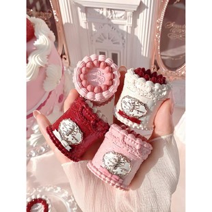 花知晓草莓丘比特唇霜唇泥罐蛋糕哑光雾面丝绒秋冬奶茶显白提气色