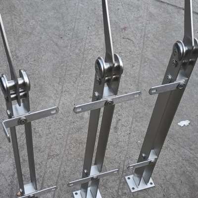 304不锈钢立柱工程楼梯扶手栏杆扶栏阳台扁管不锈钢玻璃立柱刀头