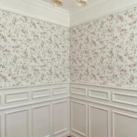 Country-style American small floral high-end background wallpaper, French small rose bedroom, living room, homestay, girl's room wall fabric thumbnail 2