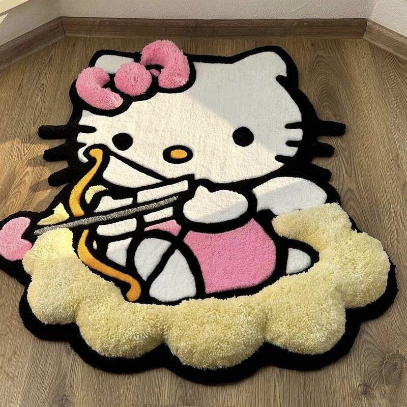 helloKitty地毯卧室床边可爱卡通地垫客厅入户门脚垫耐脏2024新款