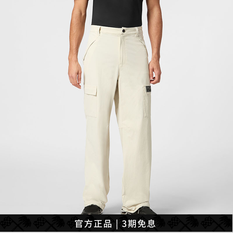 PLEIN SPORT 2025年春男士经典Scratch宽松工装裤