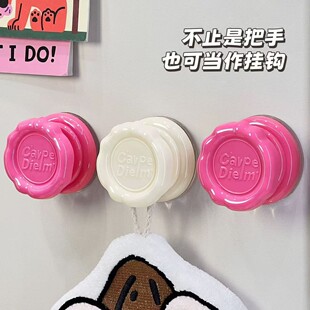 多巴胺吸盘式门把手推拉门拉手抽屉冰箱免打孔防水防掉强力小拉手