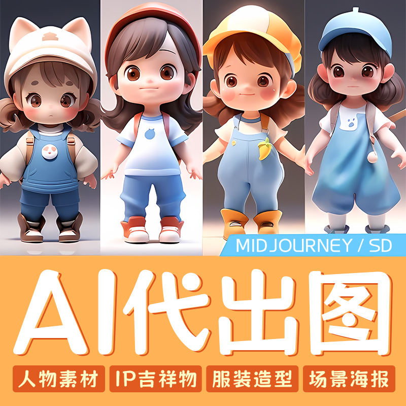 ai代出图Midjourney文生图图生图