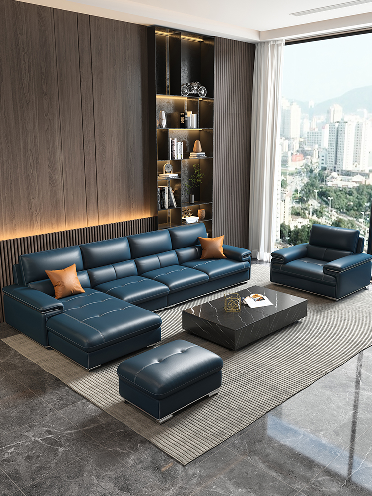 掌上明珠家具真皮沙发组