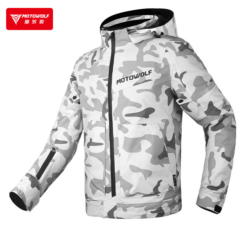 摩多狼骑行服男摩托车防水赛车服四季机车防风衣骑士防摔拉力服男