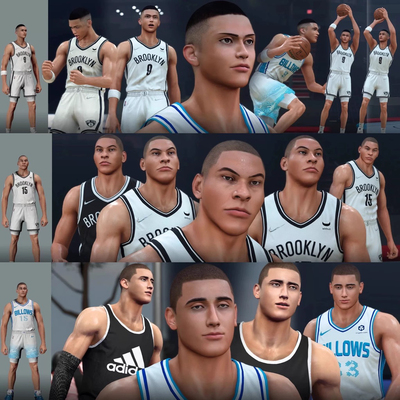 NBA2K20 2K21 2K22 2K23 2K24灌篮高手绝版精品面补B神不加密