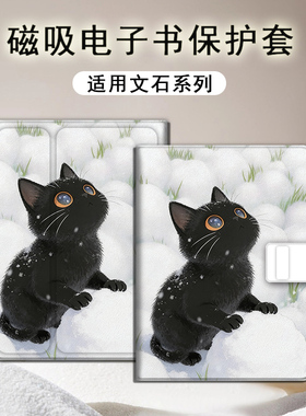 适用文石leaf5小白马3雪地猫咪NoteX5S磁吸电子书poke6s保护套壳