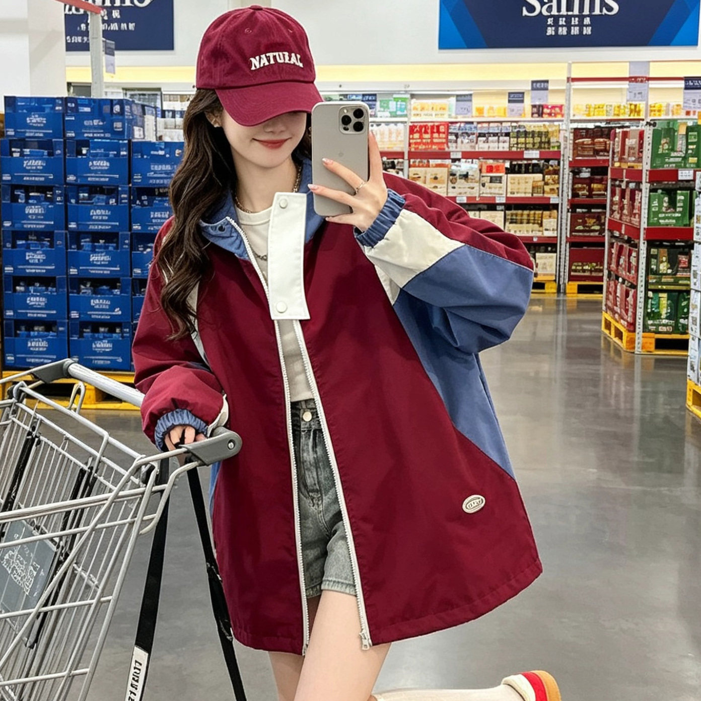 高级感超好看松弛感冲锋衣女外套