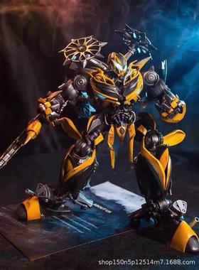 现货Comicave变形金刚大黄蜂双头雕CS/合金可动模型手办玩
