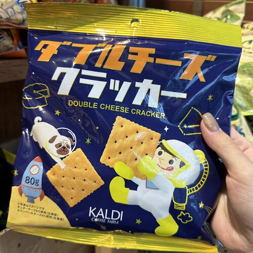 日本直邮满200包邮 KALDI 双重芝士苏打饼干