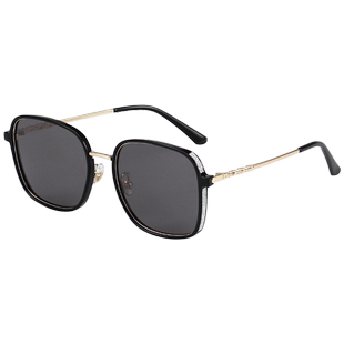 奶茶色墨镜2025新款女大框金丝太阳镜偏光防紫外线眼镜开车防晒男