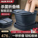 奥克斯可折叠泡脚桶恒温加热按摩家用全自动足浴器电动足疗洗脚盆
