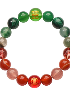 五行平衡定制水晶玉石手链