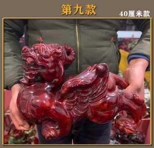 大号貔貅玉石一对皮丘摆件岫玉客厅乔迁领导送礼开业办公室落 新款