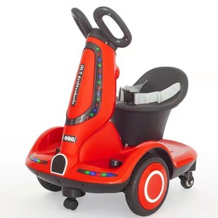 新款 儿童遥控电动平衡车可坐充电幼儿四轮早教炫酷灯光宝宝玩具代