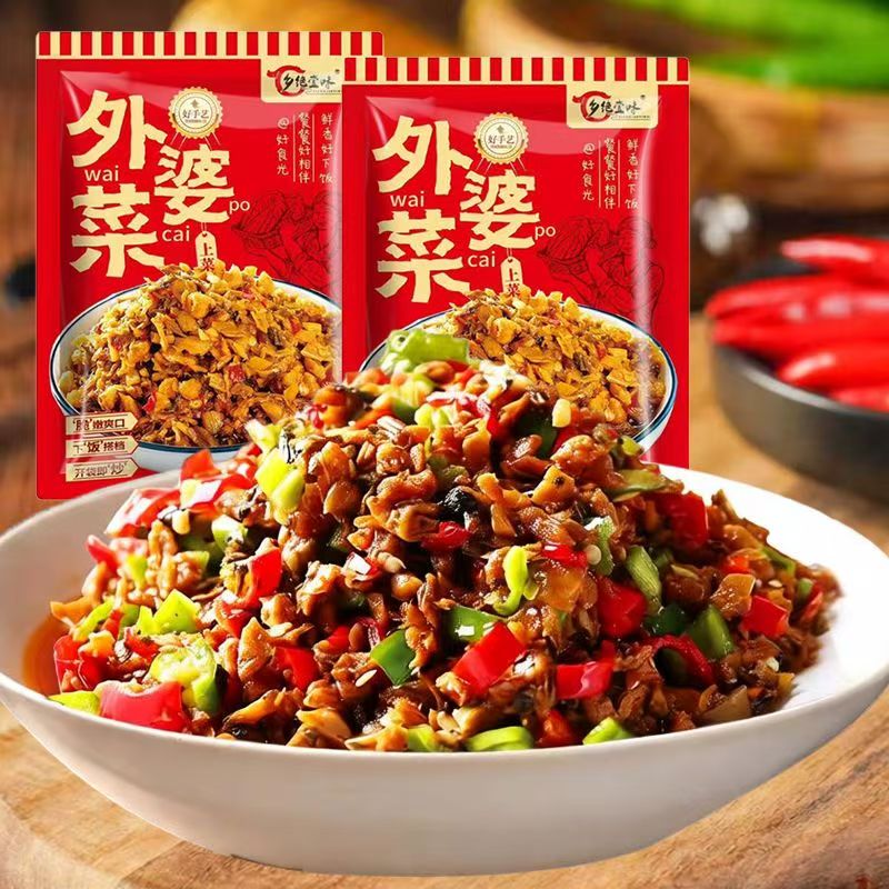 【135g*6袋】湖南特色外婆菜梅干菜开胃下饭菜新旧包装交替