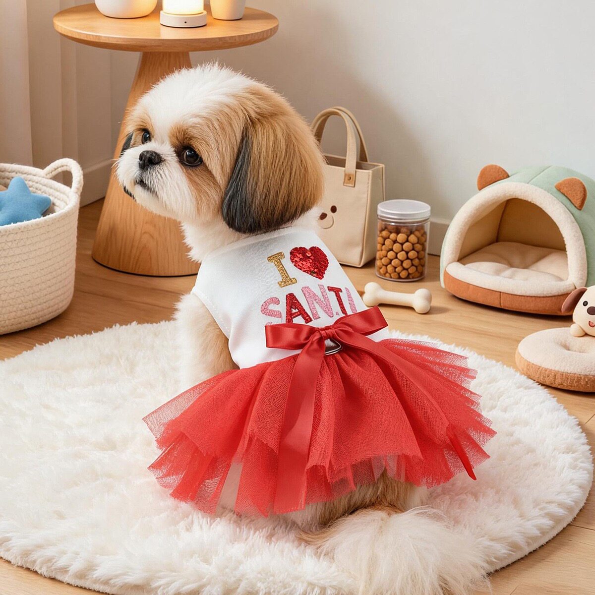宠物衣服四季款狗狗猫咪公主风蓬蓬裙可爱宠物服饰比熊泰迪可牵引