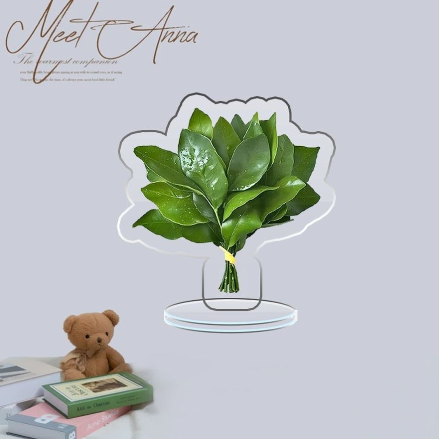 艾草叶侧柏叶柚子叶艾正能量亚克力立牌办公室桌面摆件好运礼物,家居饰品,桌面摆件,淘宝优惠券,粉丝福利购,淘宝优惠卷