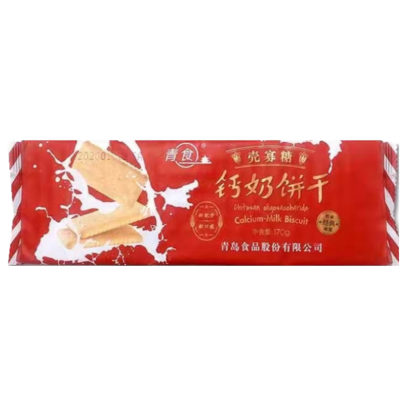 青食壳寡糖钙奶饼干170g
