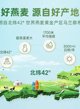 山优麦快煮纯麦燕EXZ麦片速厚麦片老人营养阴早餐煮燕麦片代餐片