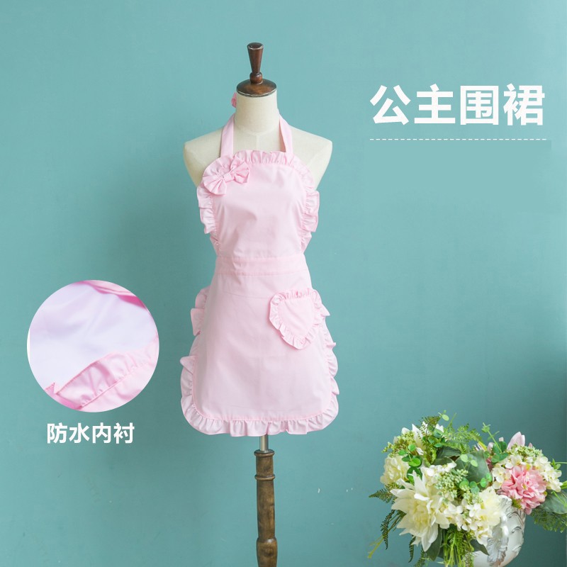 围裙可爱日系家用厨房公