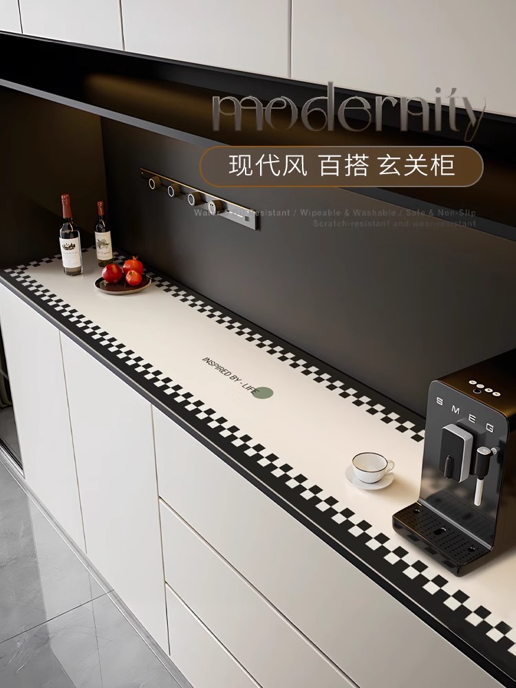 入口侧柜桌垫无障碍豪华高端餐具柜鞋柜台面保护垫免洗电视柜罩布