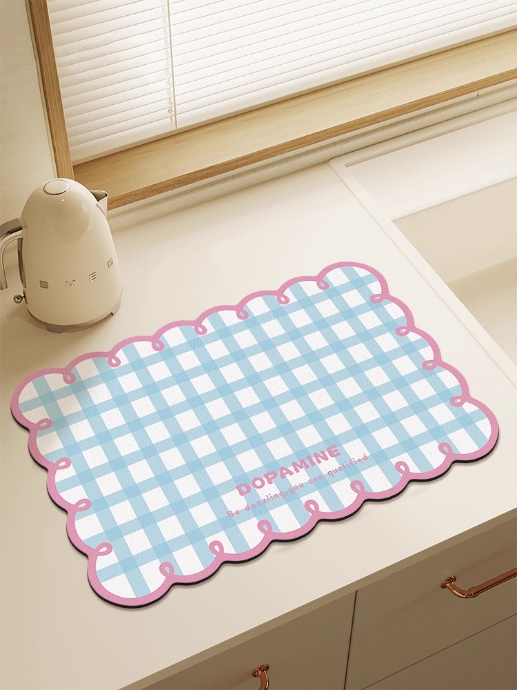 水龙头沥水垫防溅水厨房台面水池槽吸水垫碗盘隔热杯垫茶几防滑垫