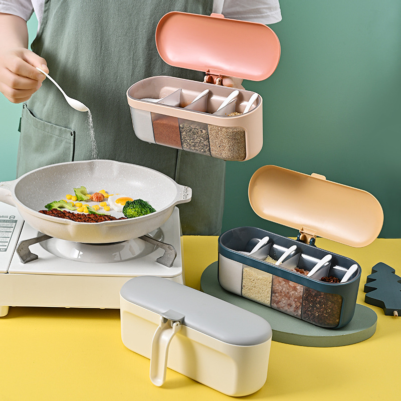 一体多格调料盒家用佐料组合套装