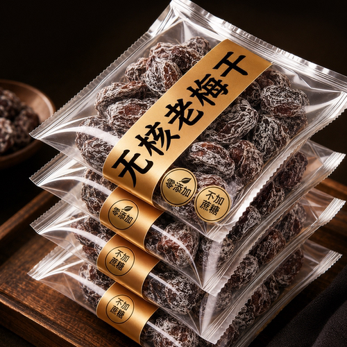 老梅干无核酸话梅肉九制无添加糖精果脯蜜饯干货孕妇小零食旗舰店