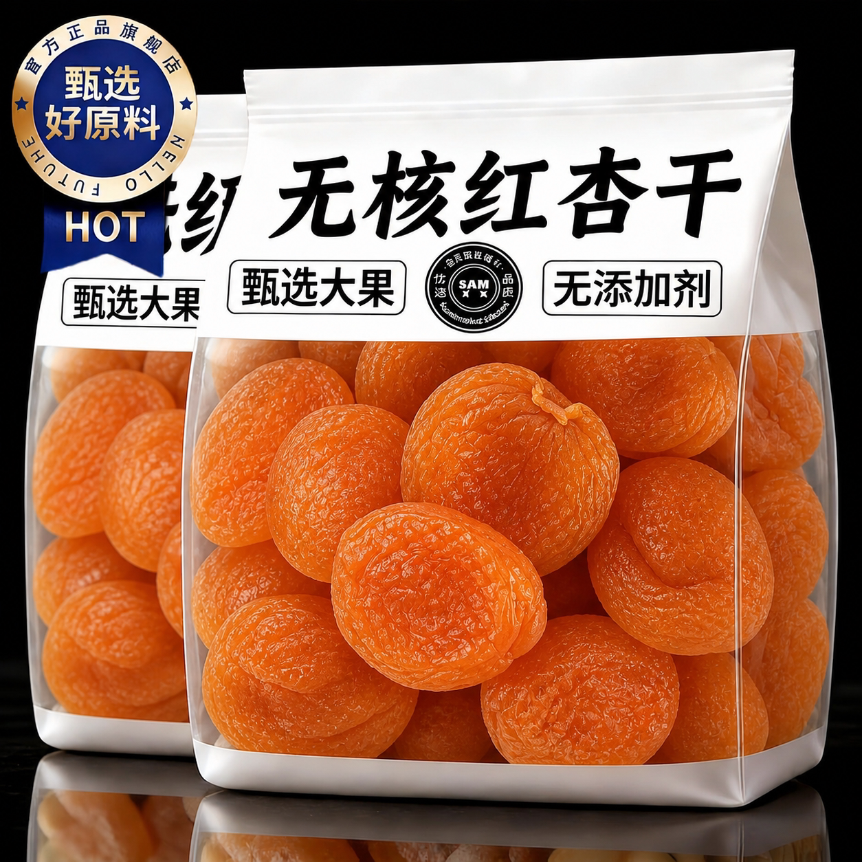红杏干果脯无核金天然官方旗舰店新鲜健康蜜饯果干孕妇办公室零食