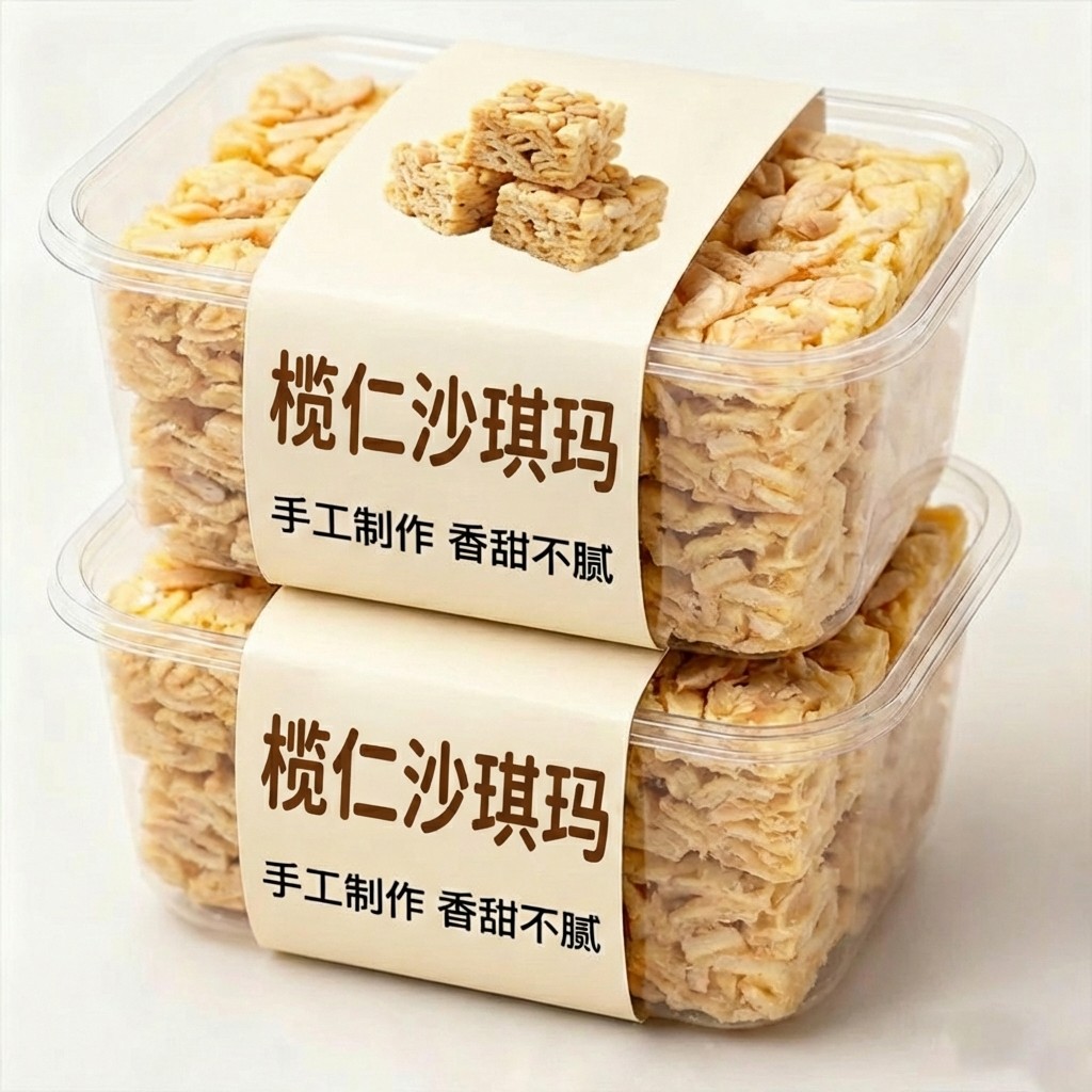 央妈推荐传统榄仁沙琪玛纯手工鸡蛋黄坚果萨其马休闲零食早餐年货,零食/坚果/特产,沙琪玛,淘宝优惠券,粉丝福利购,淘宝优惠卷