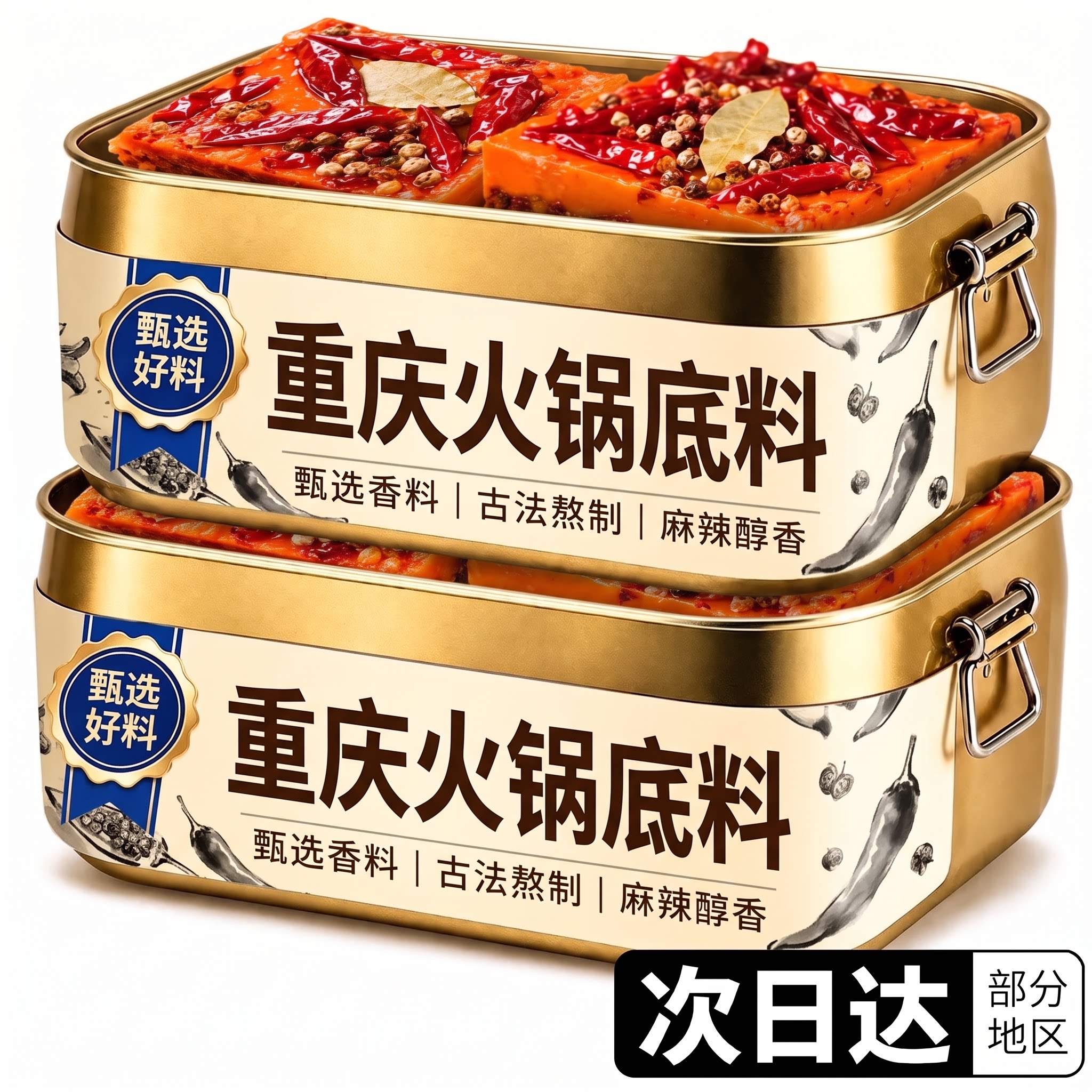 天猫甄选重庆火锅底料官方旗舰店正宗独立小包装牛油四川调料一人