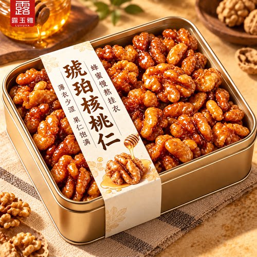 【蜜甜酥脆】新疆蜂蜜琥珀核桃仁