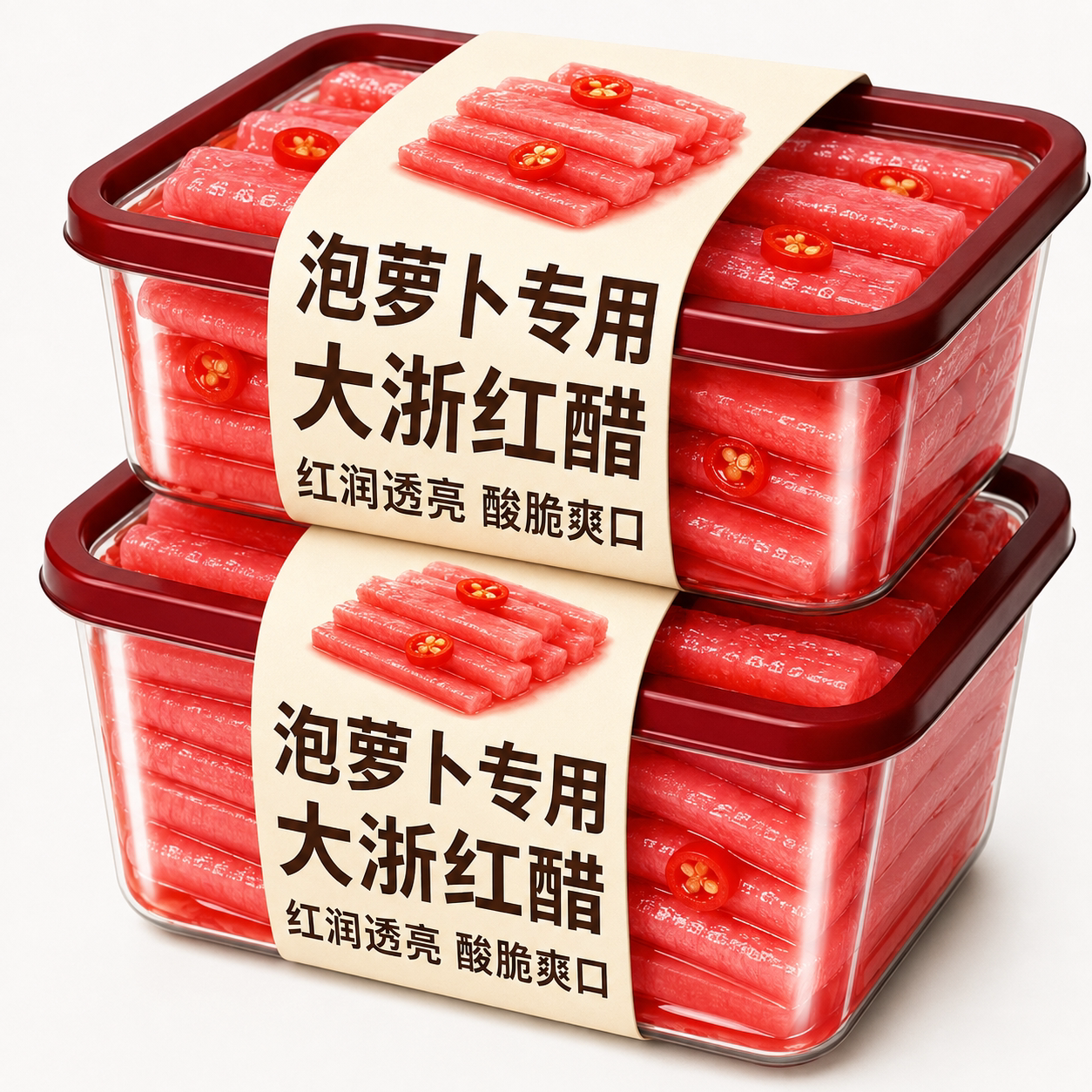 正宗浙江红醋泡萝卜专用官方旗舰店正品家用四川泡菜烤鸭商用陈醋