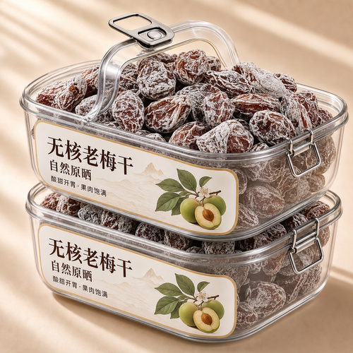 老梅干无核酸话梅肉九制无添加糖精果脯蜜饯干货孕妇小零食旗舰店