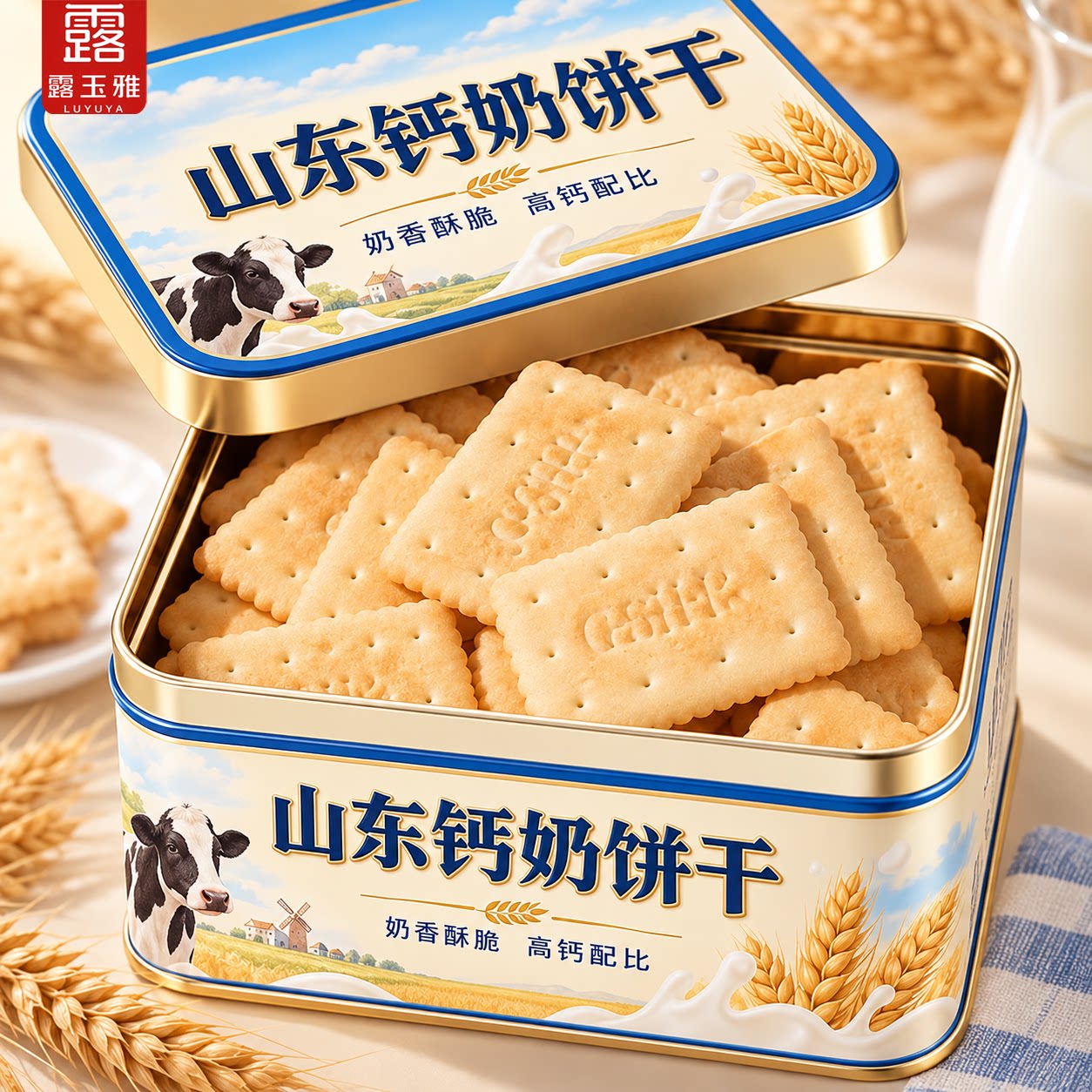 山东钙奶饼干官方旗舰店70年代青岛钙奶饼干奶钙饼干儿童高钙饼干
