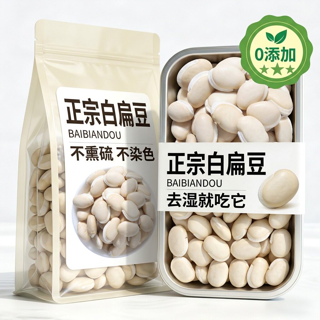 2026新货正宗云南白扁豆官方旗舰店无熏无硫500g特产农家粥汤豆沙
