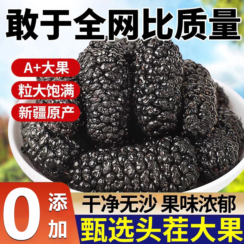 北京同仁堂正品新疆黑桑葚干泡水有特机食级补茶肾泡酒官方旗舰店