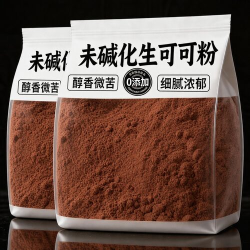 纯天然未碱化生可可粉烘焙专用无糖0脂冲饮健身官方旗舰店正品热