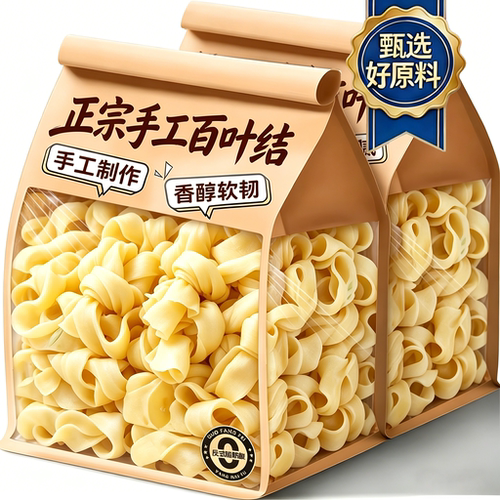 特级千张百叶结干货官方旗舰店大豆黄豆结豆腐竹千张结豆皮火锅