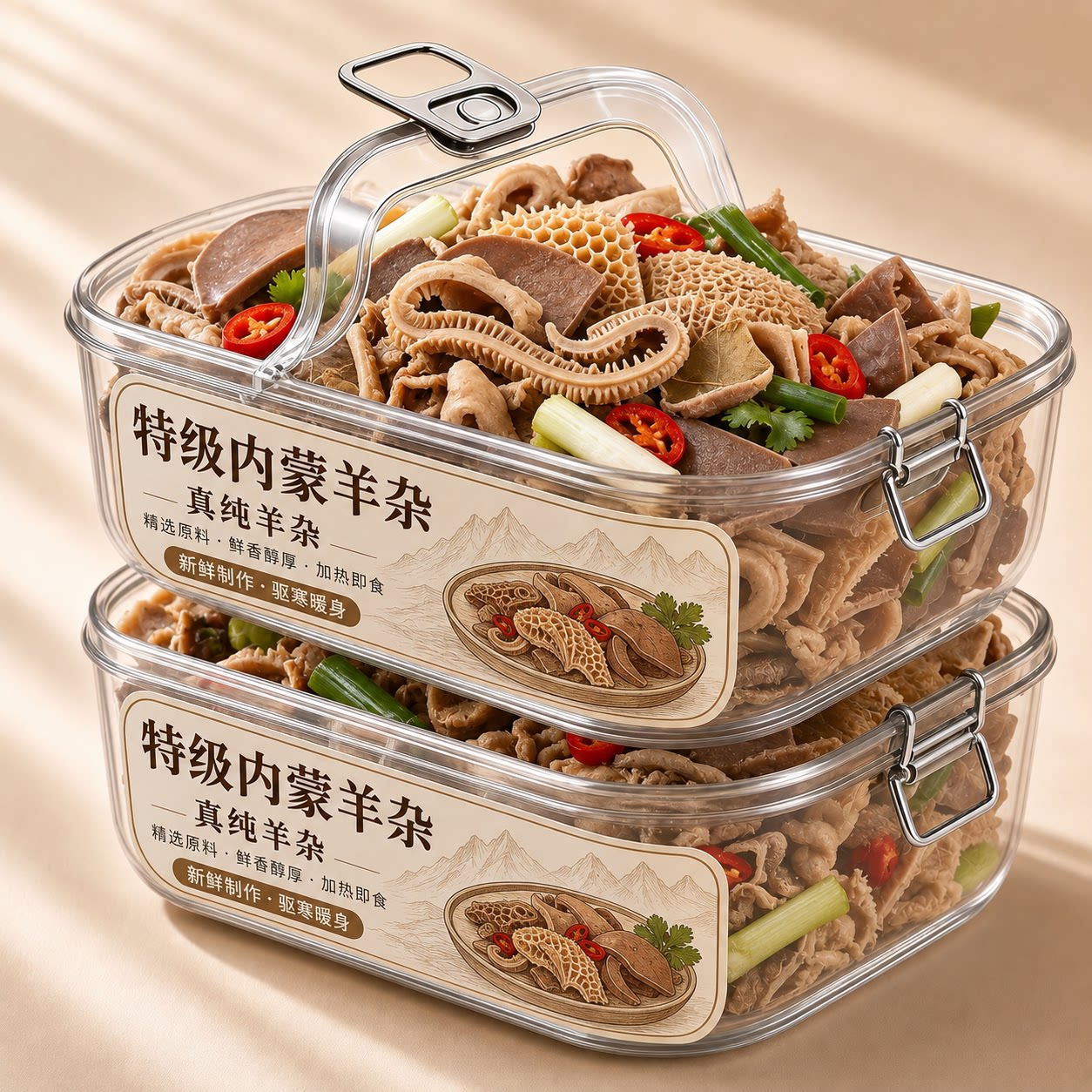 老字号！速食羊杂内蒙古整套熟食羊汤羊肉汤羊杂汤开袋即食羊杂碎