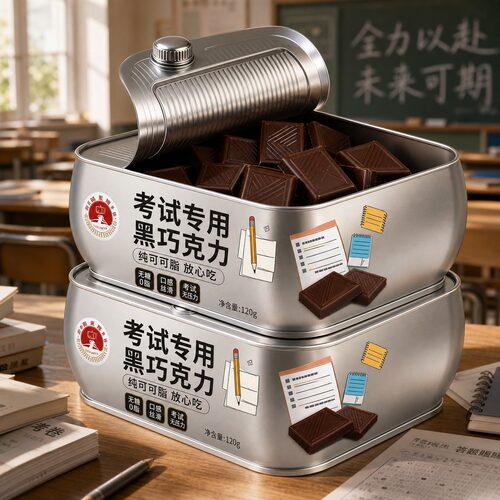 黑巧克力70以上纯可可脂黑巧克力考试专用高端无糖黑巧官方旗舰店