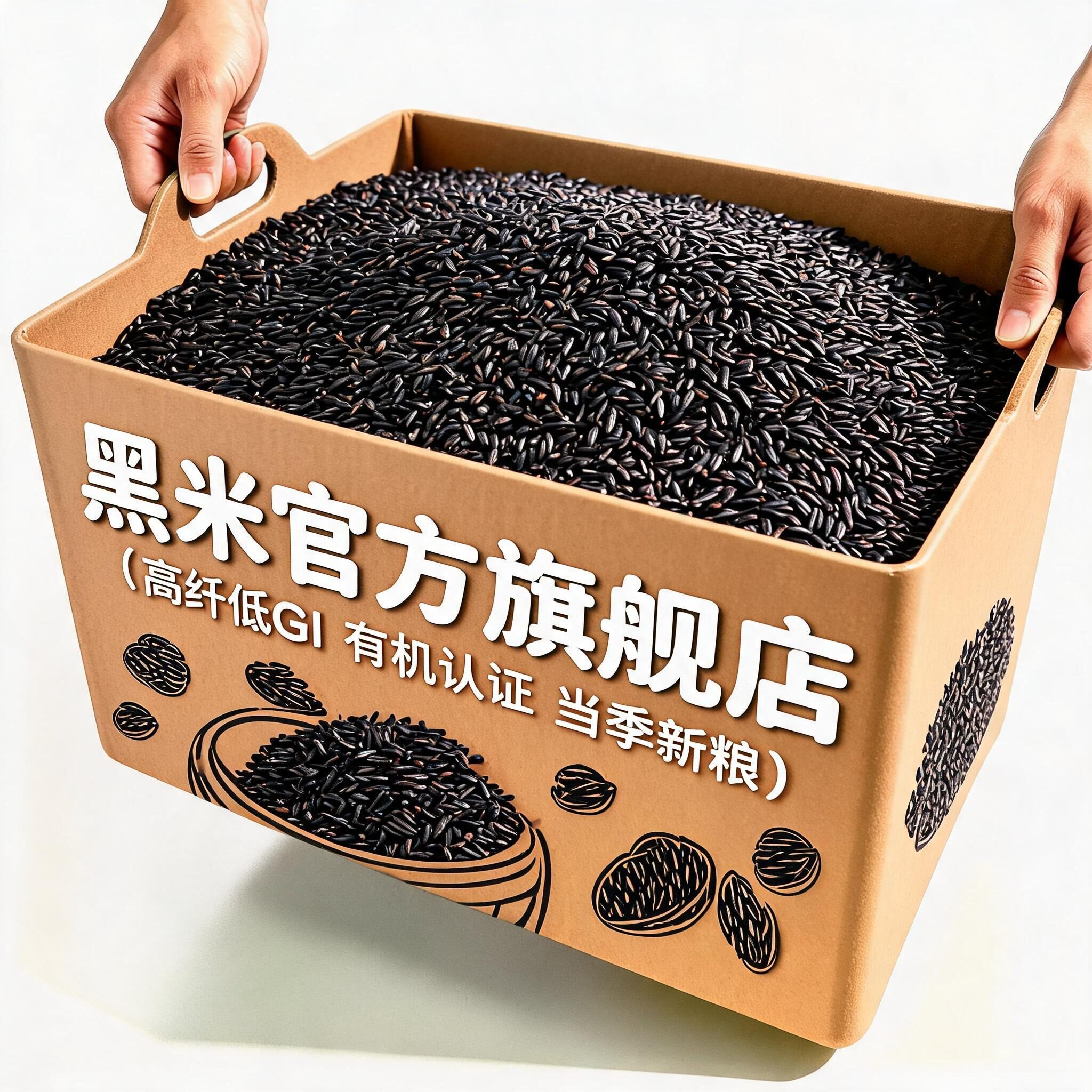 2026新货正宗新米黑米官方旗舰店正品有机五谷杂粮高GI饱腹粗粮