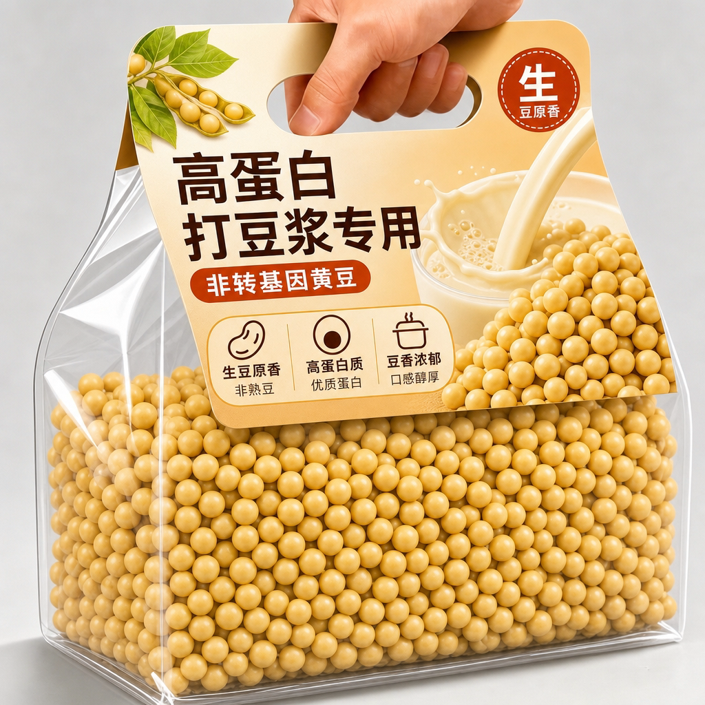 东北农家非转基因豆浆专用黄豆图片